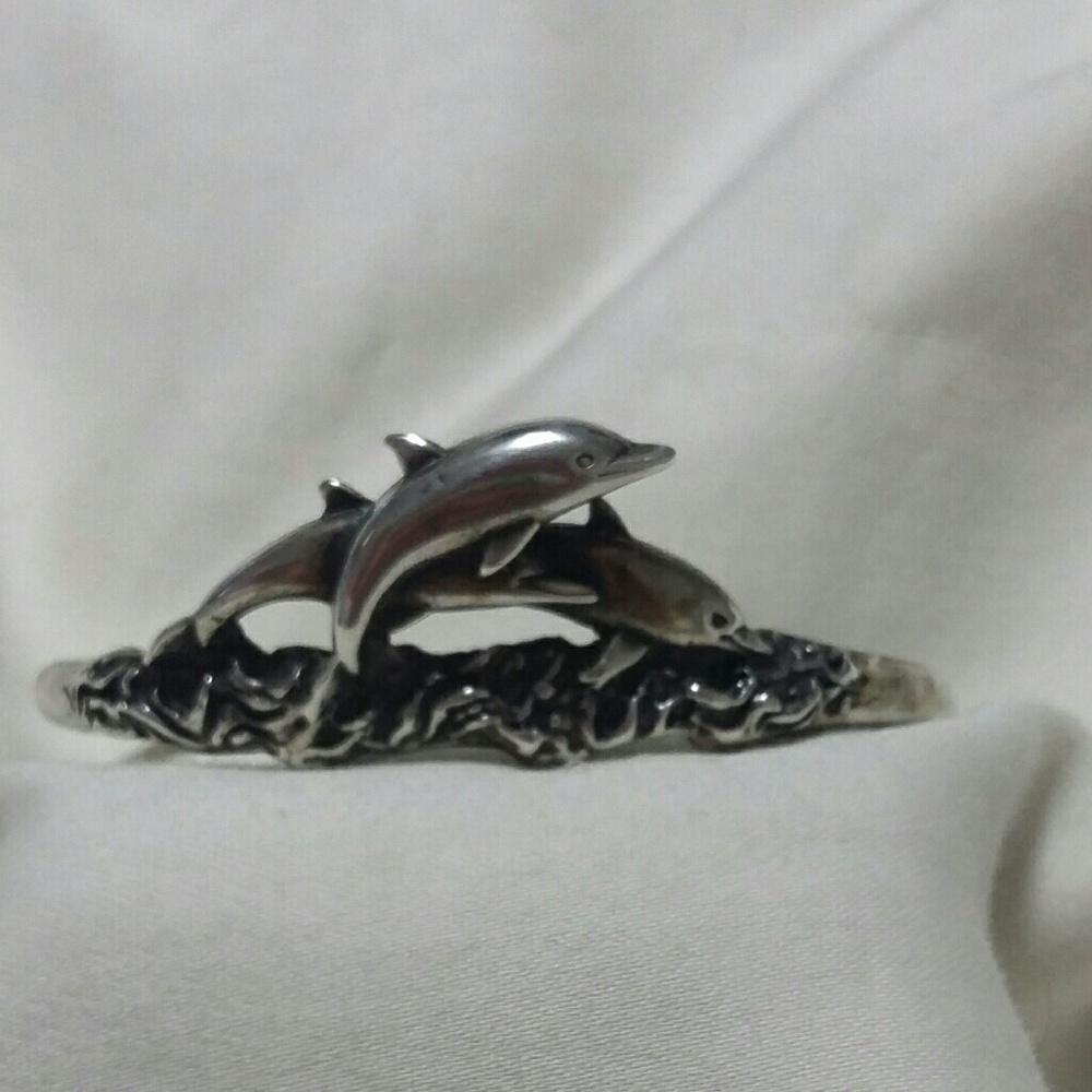 Sterling Silver Dolphin Bracelet
